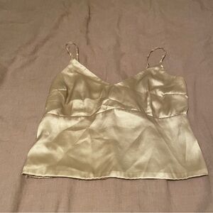 A&F Gold Crop Tank Top (S)
